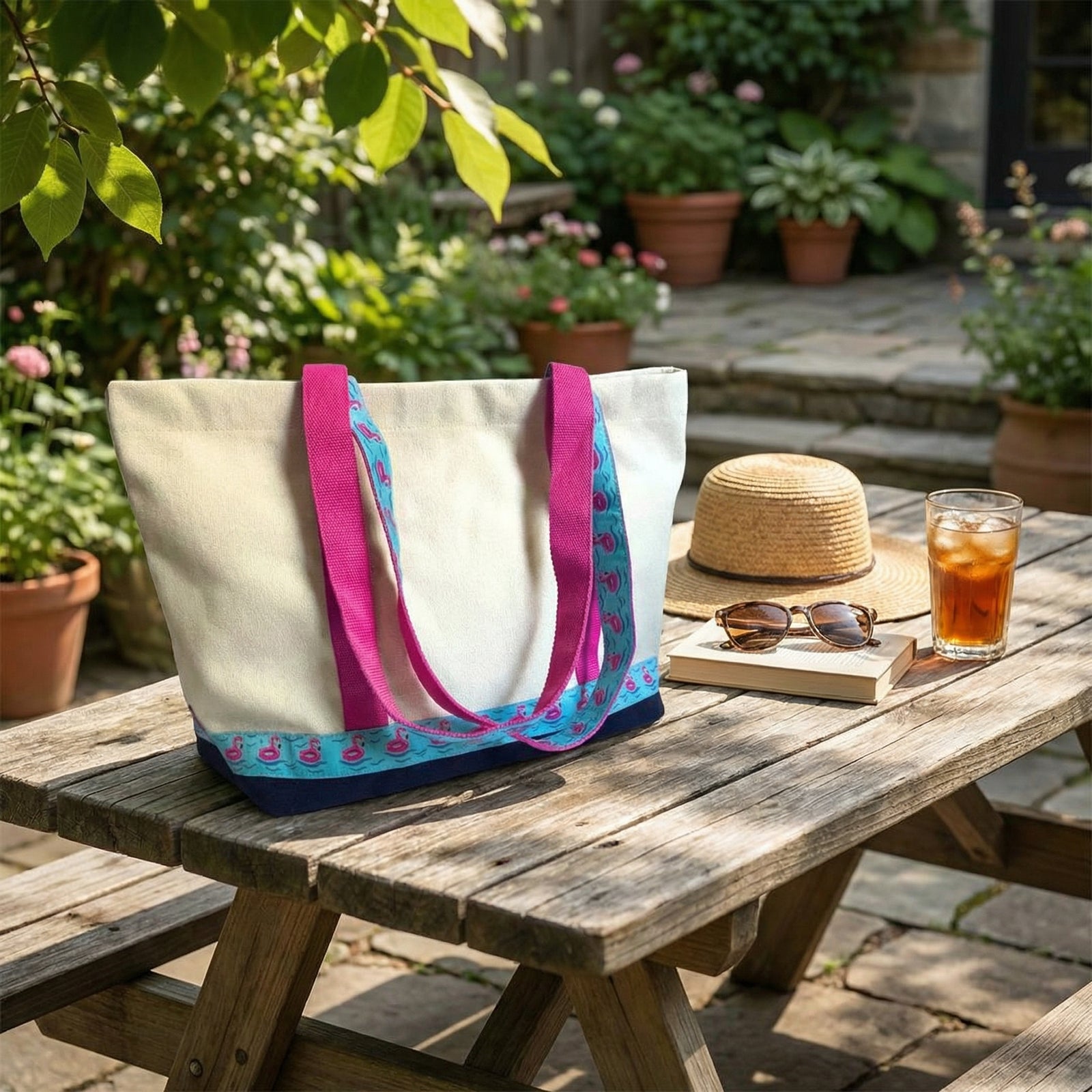 Tote - Flamingo Floats